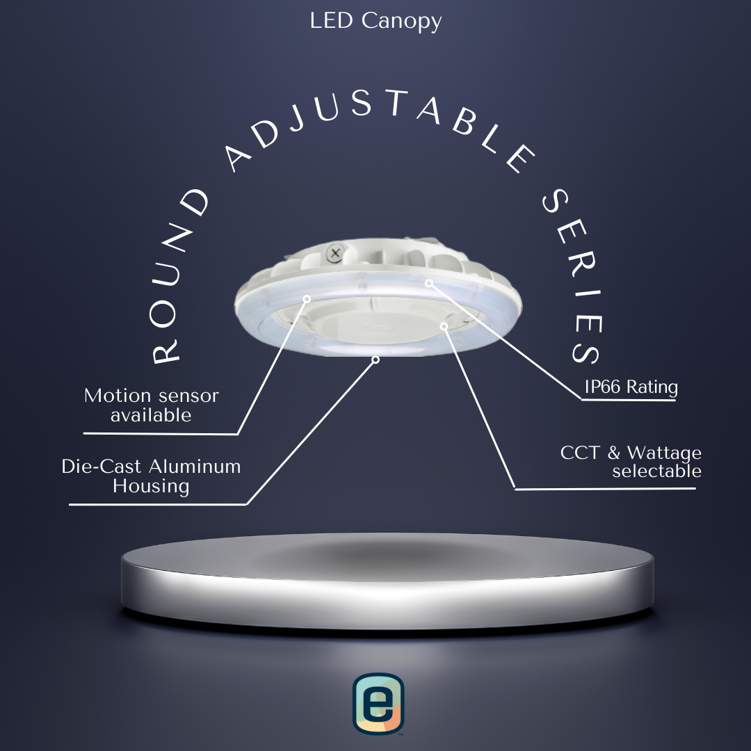 LED Canopy: Round Adjustable Series