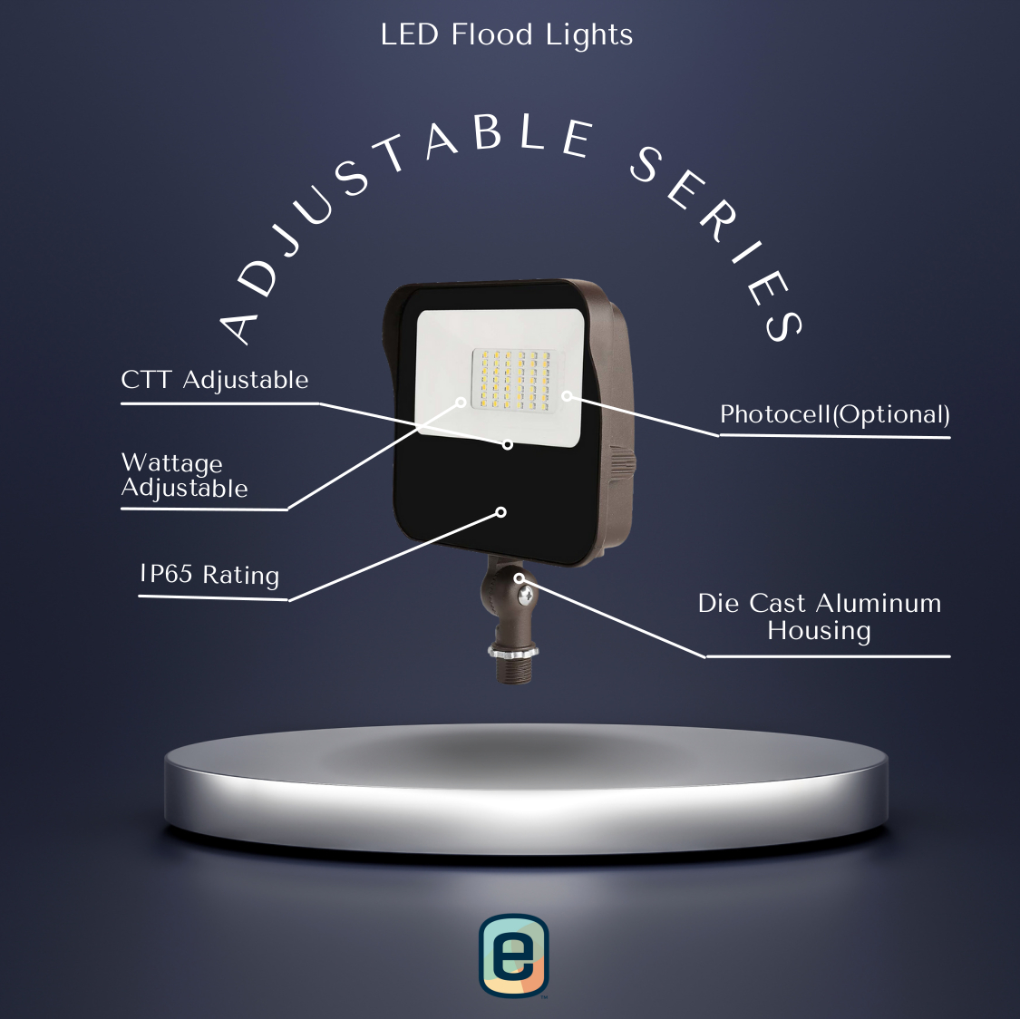 LED Flood Lights: Adjustable Series