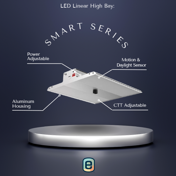 EL-LHB Smart Linear LED High Bay Top View