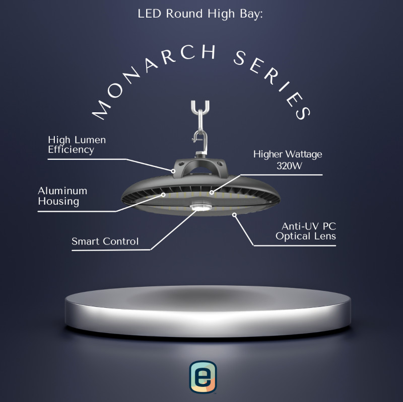 Monarch Series LED High Bay side view