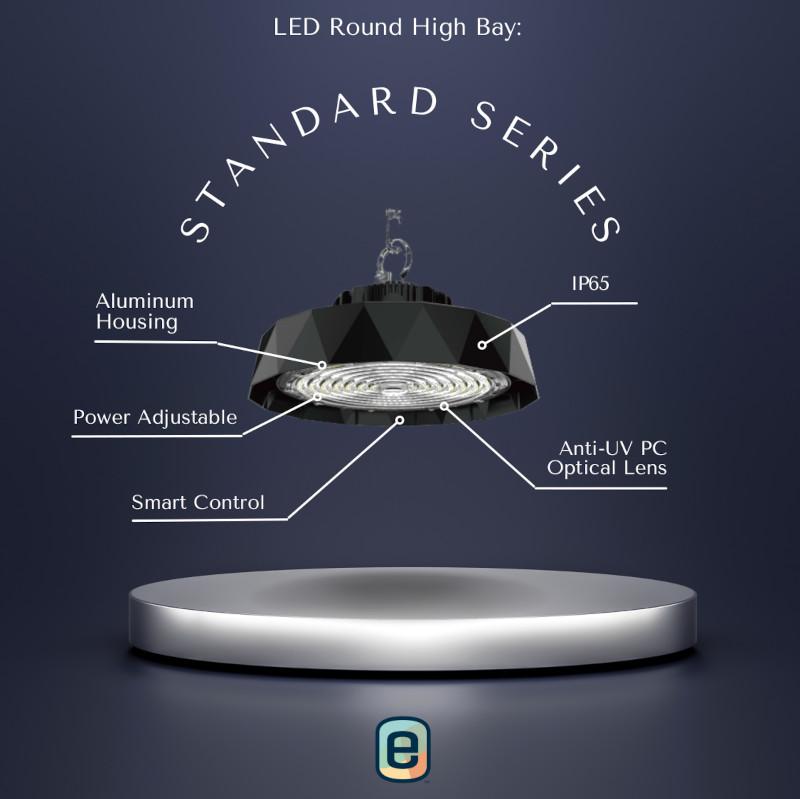 EL-GL High Bay Light with 3 different light housing choices