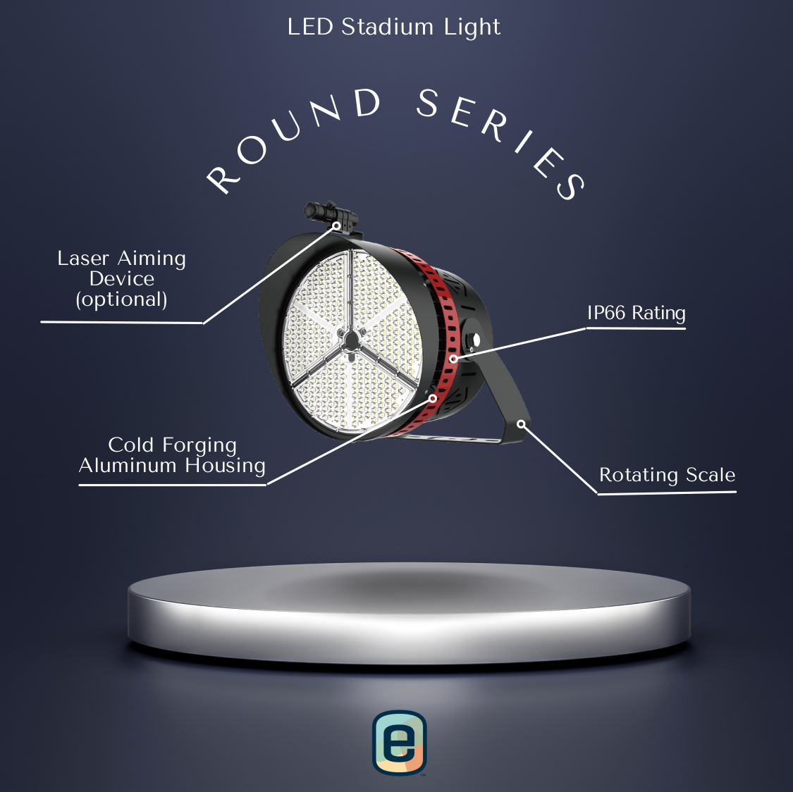 LED Stadium Light: Round Series