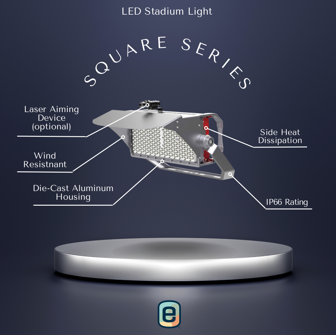 LED Stadium Light: Round Series